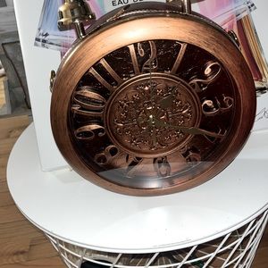 COPY - Beautiful bronze never worn Clock Bag. Clock does work with 2 AA Batteri…